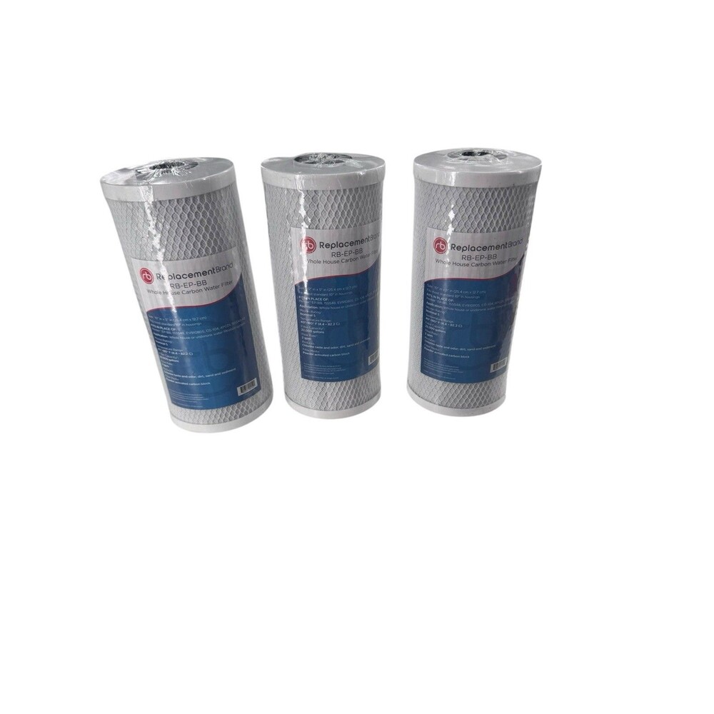 3 Carbon Block Filter Cartridge EP-BB 9.75" X 4.5" Replacement Brand RB-EP-BB